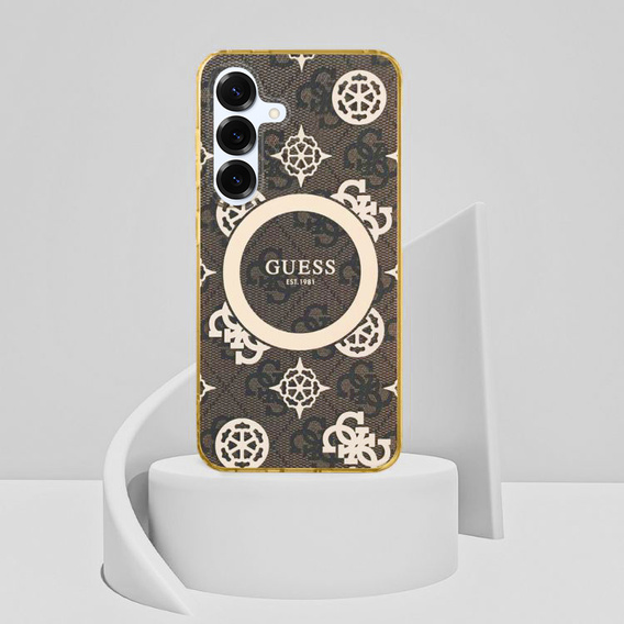 Husă GUESS Magnetic IML Peony pentru Samsung Galaxy S25