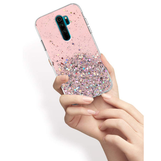 Huse pentru Xiaomi Redmi Note 8 Pro, Glittery, roz