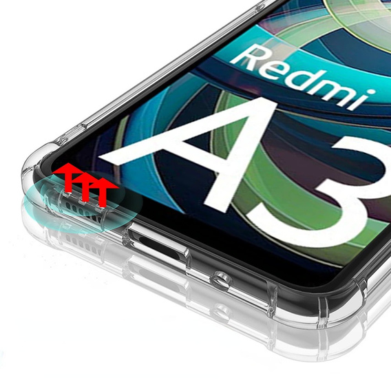 Huse pentru Xiaomi Redmi A3, Dropproof, transparentă