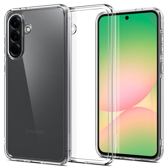 Carcasa Spigen pentru Samsung Galaxy A56 5G, Ultra Hybrid, transparentă + sticlă temperată 9H