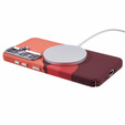 Carcasa pentru Samsung Galaxy S25+ Plus, Carbon Fiber MagSafe, portocaliu
