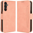 Cu clapetă pentru Samsung Galaxy A25 5G, Card Slot, roz