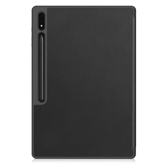 Husă pentru Samsung Galaxy Tab S10 Ultra, Smartcase cu spațiu pentru stylus, negru