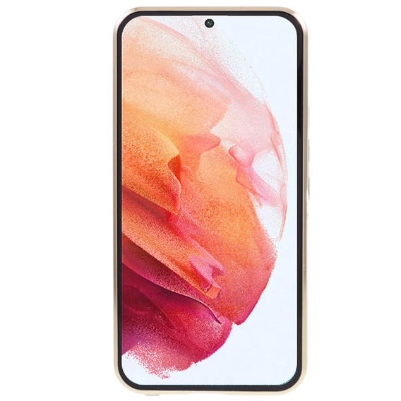 Husa pentru Samsung Galaxy S21, Magnetic Dual Glass, de aur