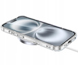 Husă pentru iPhone 16, ERBORD Glitter MagSafe, transparentă + Sticlă pentru ecran