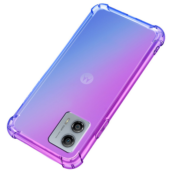 Husa pentru Motorola Moto G73 5G, Gradient Dropproof, Violet / albastru