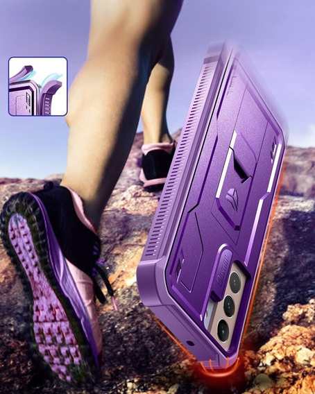 Husă blindată pentru Samsung Galaxy S22, Dexnor Full Body, violet