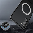 Carcasă de protecție pentru camera foto pentru Samsung Galaxy S23, CamShield MagSafe, transparent / negru