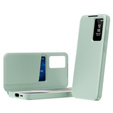 Husă cu clapetă pentru Samsung Galaxy S23 FE, Smart View Wallet, verde