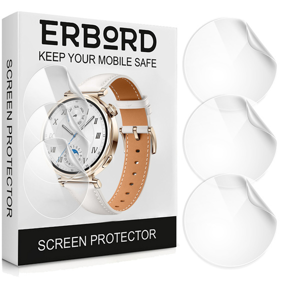 3x ERBORD Hydrogel Foil pentru Huawei Watch GT 5 41mm