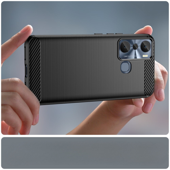 Huse pentru Infinix Hot 20i, Carbon, negru