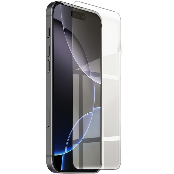 Carcasa Spigen pentru iPhone 16 Pro, Ultra Hybrid, negru + sticlă temperată 9H