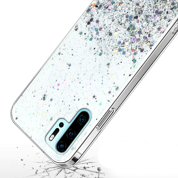 Huse pentru Huawei P30 Pro, Glittery, transparentă
