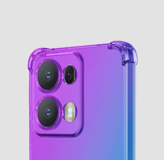 Husa pentru Oppo Reno 13 Pro, Gradient Dropproof, Violet / albastru