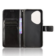 Cu clapetă pentru Honor 400 Pro 5G, Crazy Horse Wallet, negru