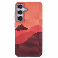 Carcasa pentru Samsung Galaxy S25+ Plus, Carbon Fiber MagSafe, portocaliu