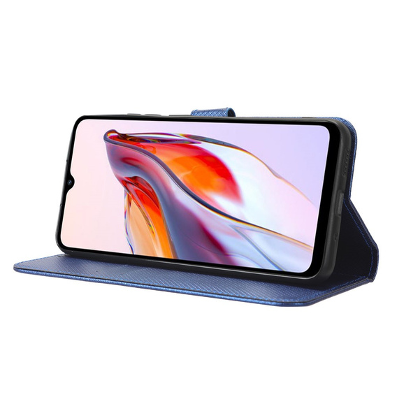 Cu clapetă pentru Xiaomi Redmi 12C, Wallet, Smart Magnet, albastru