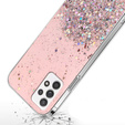 Huse pentru Samsung Galaxy A13 4G, Glittery, roz