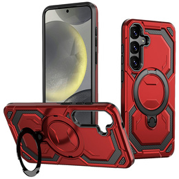 Husă magnetică cu suport pentru Samsung Galaxy A57 5G, roșie