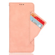 Cu clapetă pentru Xiaomi Poco F7 Pro, Card Slot, roz
