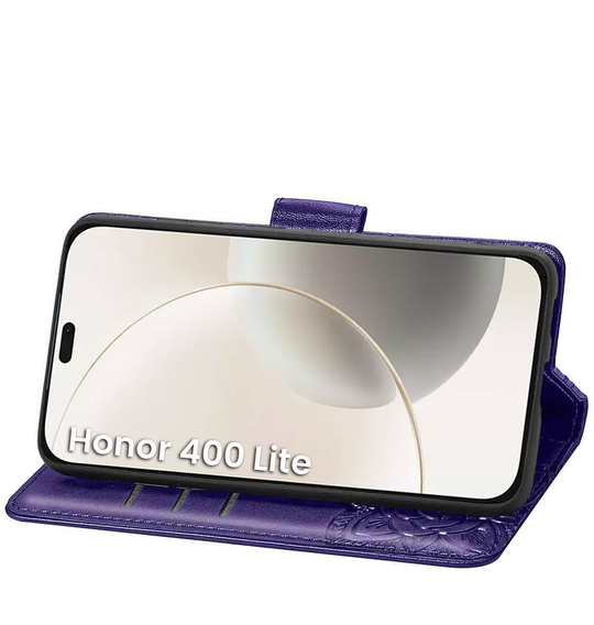 Cu clapetă pentru Honor 400 Lite, Butterfly, violet