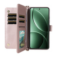 Carcasă cu clapetă pentru Xiaomi Poco F7 Pro / F7 Ultra, Crossbody Leather Wallet, roz