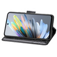 Cu clapetă pentru Motorola Moto G15 / Motorola Moto G15 Power, Butterfly, negru