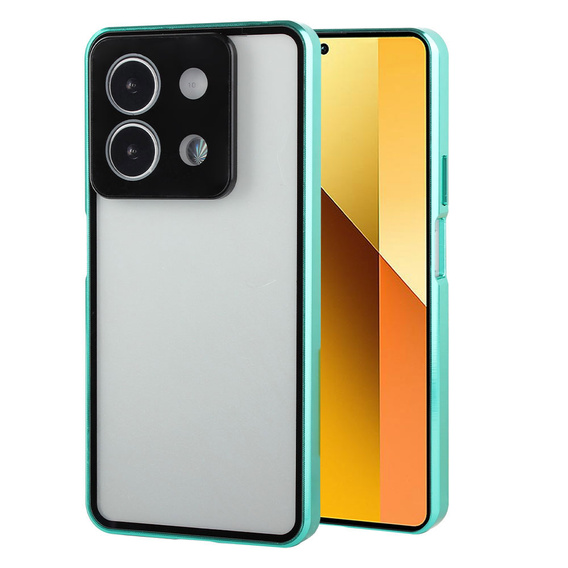 Husa pentru Xiaomi Redmi Note 13 5G, Magnetic Dual Glass, verde