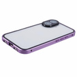 Husa pentru iPhone 16, Magnetic Dual Glass, violet