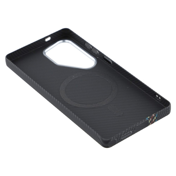 Carcasa pentru Samsung S25 Ultra, Carbon Fiber MagSafe, negru