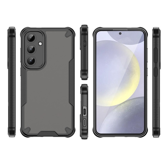 Husă pentru Samsung Galaxy S25+ Plus, Armor Frosted Case, negru