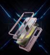 Husă blindată pentru Samsung Galaxy S24, Dexnor Full Body (Two Frames), roz
