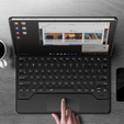 Husă tastatură pentru Samsung Galaxy Tab S10+/S9 FE+ Plus/S9+/ S8+/ S7+/ S7 FE, Dexnor Magnetic Keyboard Touchpad, negru