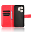 Cu clapetă pentru Infinix Hot 40i, Crazy Horse Wallet, roșu