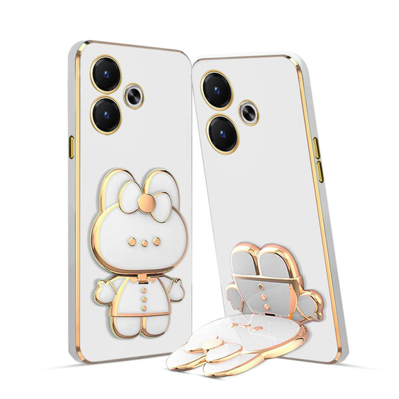 Carcasă pentru Xiaomi Redmi 13, Bunny, alb