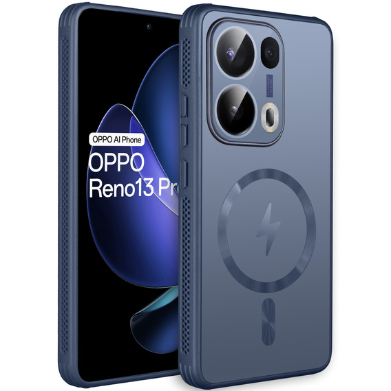 Carcasă pentru Oppo Reno 13 Pro, MagSafe, albastru