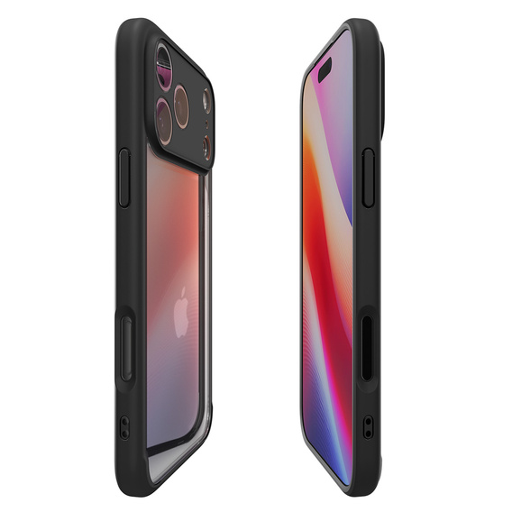 Carcasă Spigen Ultra Hybrid pentru iPhone 17 Pro Max, negru mat
