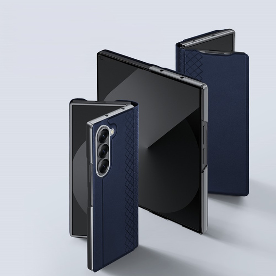 Husă Dux Ducis pentru Samsung Galaxy Z Fold7 5G, Bril, albastru