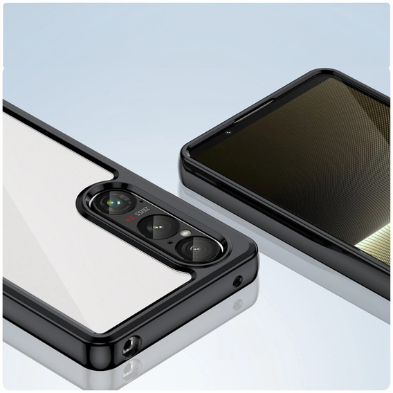 Huse pentru Sony Xperia 1 VI, Fusion Hybrid, transparent / negru
