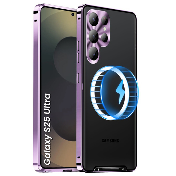 Carcasă de protecție pentru camera foto pentru Samsung Galaxy S25 Ultra, CamShield MagSafe, violet