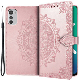 Cu clapetă pentru Motorola Moto E32 4G, Mandala, roz