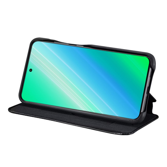 Carcasa cu clapetă pentru Samsung Galaxy S23, ERBORD Retro, negru