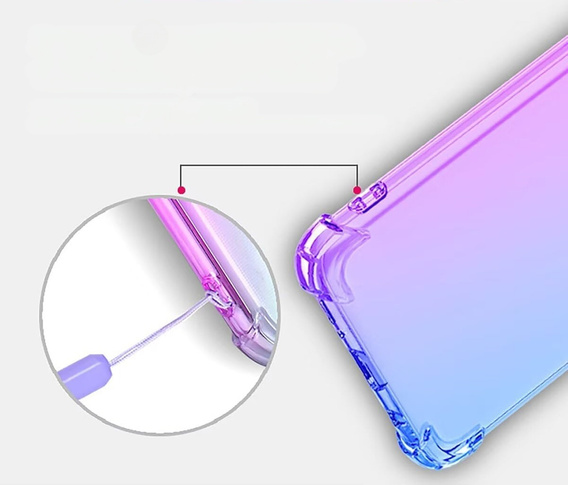 Husa pentru Samsung Galaxy S24 FE, Gradient Dropproof, Violet / albastru