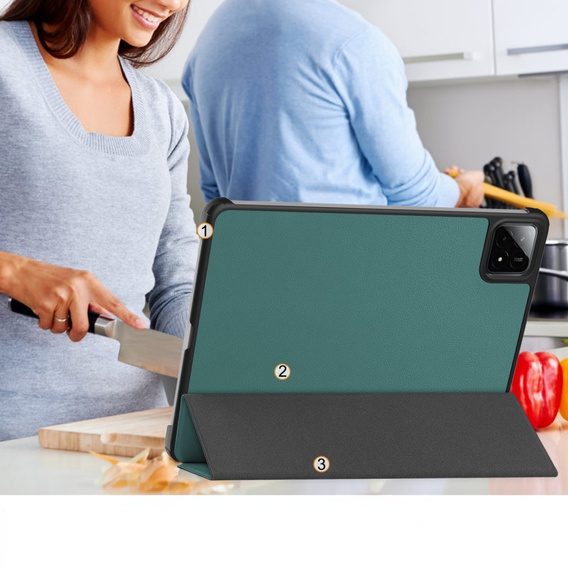 Husă pentru Xiaomi Pad 7 / Xiaomi Pad 7 Pro, Smartcase, verde