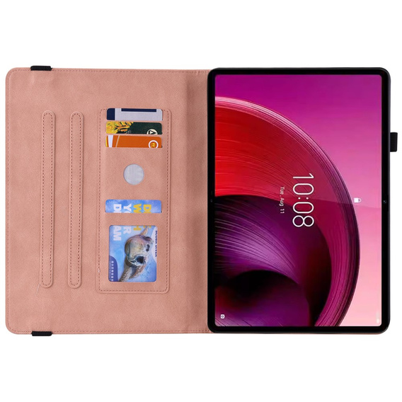 Husă pentru Lenovo Tab M11, Butterfly, roz