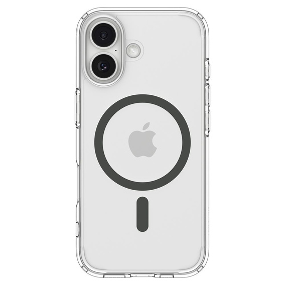 Carcasă Spigen Ultra Hybrid MagSafe pentru iPhone 17, transparentă/grafit