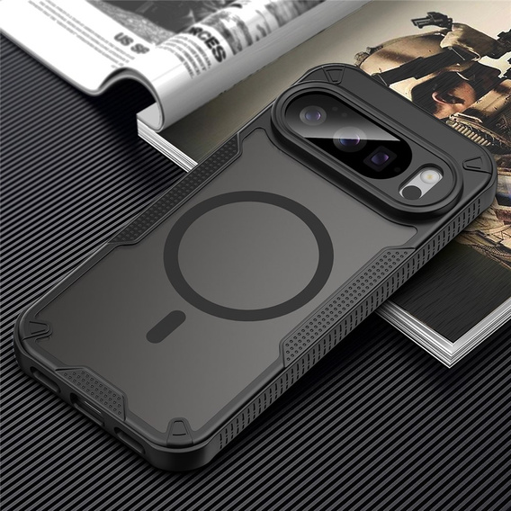 Carcasă blindată pentru Google Pixel 10 Pro, pentru MagSafe, mată, neagră