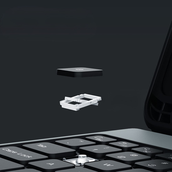 Carcasă + tastatură Galaxy Tab S9, NILLKIN Bumper Pen Slot, negru