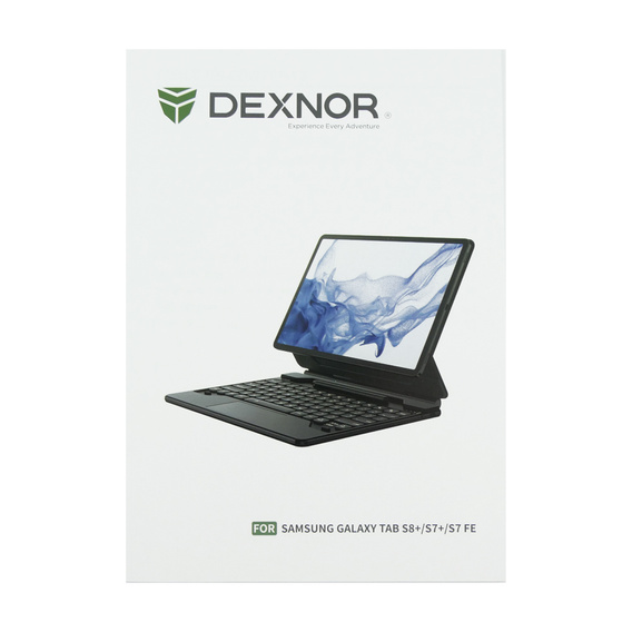 Husă tastatură pentru Samsung Galaxy Tab S10+/ S9+/ S8+/ S7+/ S7 FE, Dexnor Magnetic Keyboard Touchpad, albastru