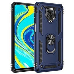 Husă blindată pentru Xiaomi Redmi Note 9S / 9 Pro, Nox Case Ring, albastru închis